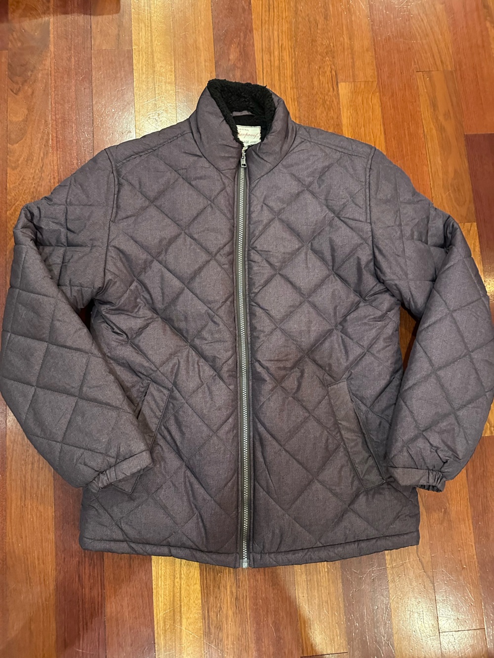 Men’s Weatherproof lightweight Quilted Puffer Jacket - Charcoal